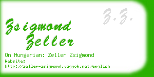 zsigmond zeller business card